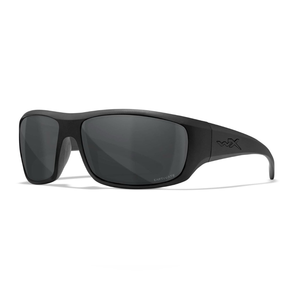 Wiley X WX Omega Captivate Polarized ANSI Z87 Safety Sunglasses - Matte Black